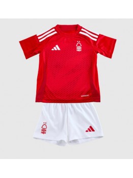 Detské Futbalové oblečenie Nottingham Forest 2024-25 Krátky Rukáv - Domáci (+ trenírky)